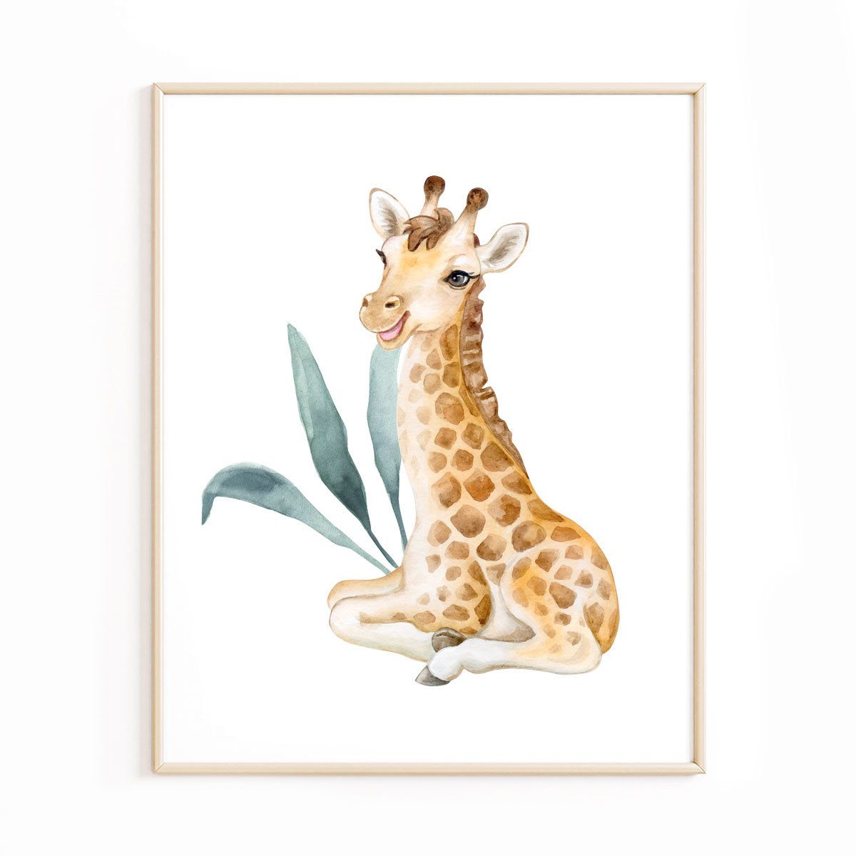 affiche-safari-girafe