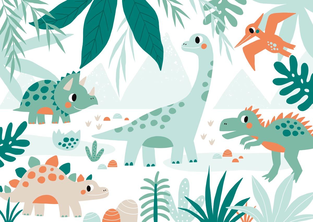 papier-peint-dinosaures