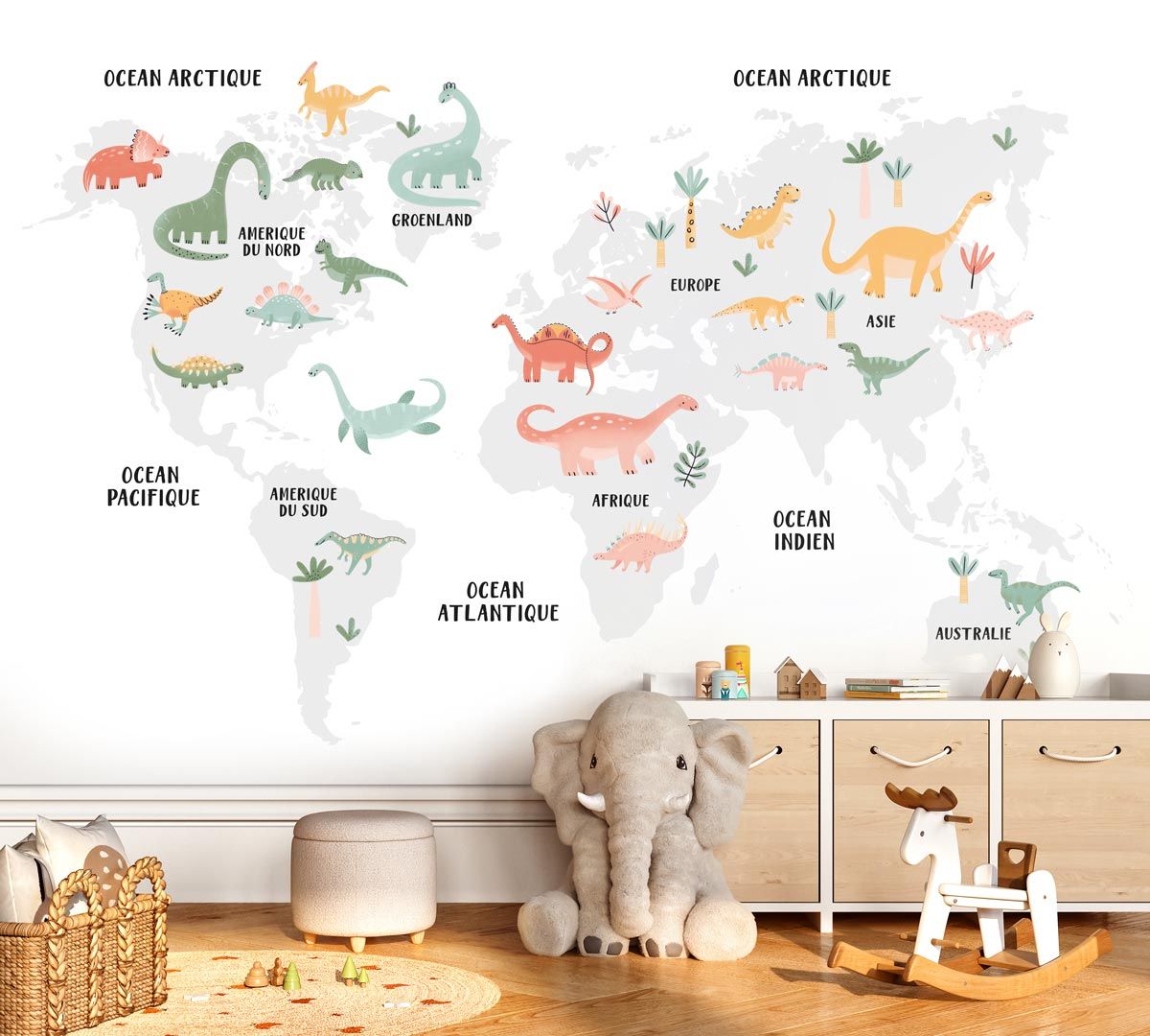 papier-peint-carte-du-monde-dinosaure