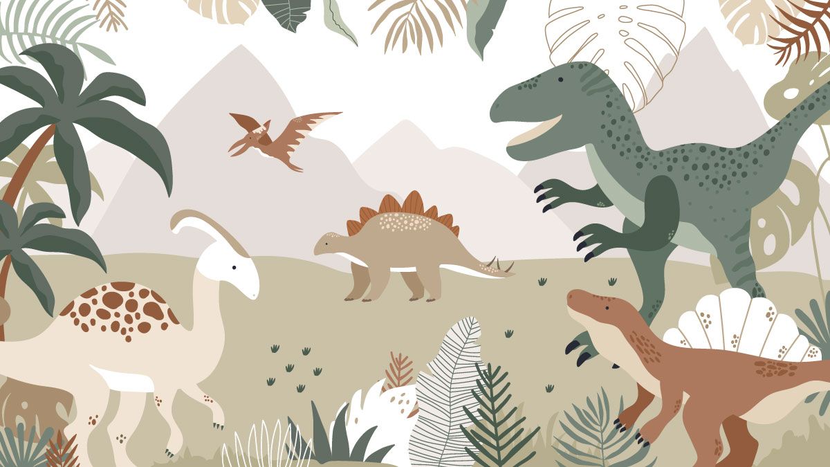 tapisserie dinosaure