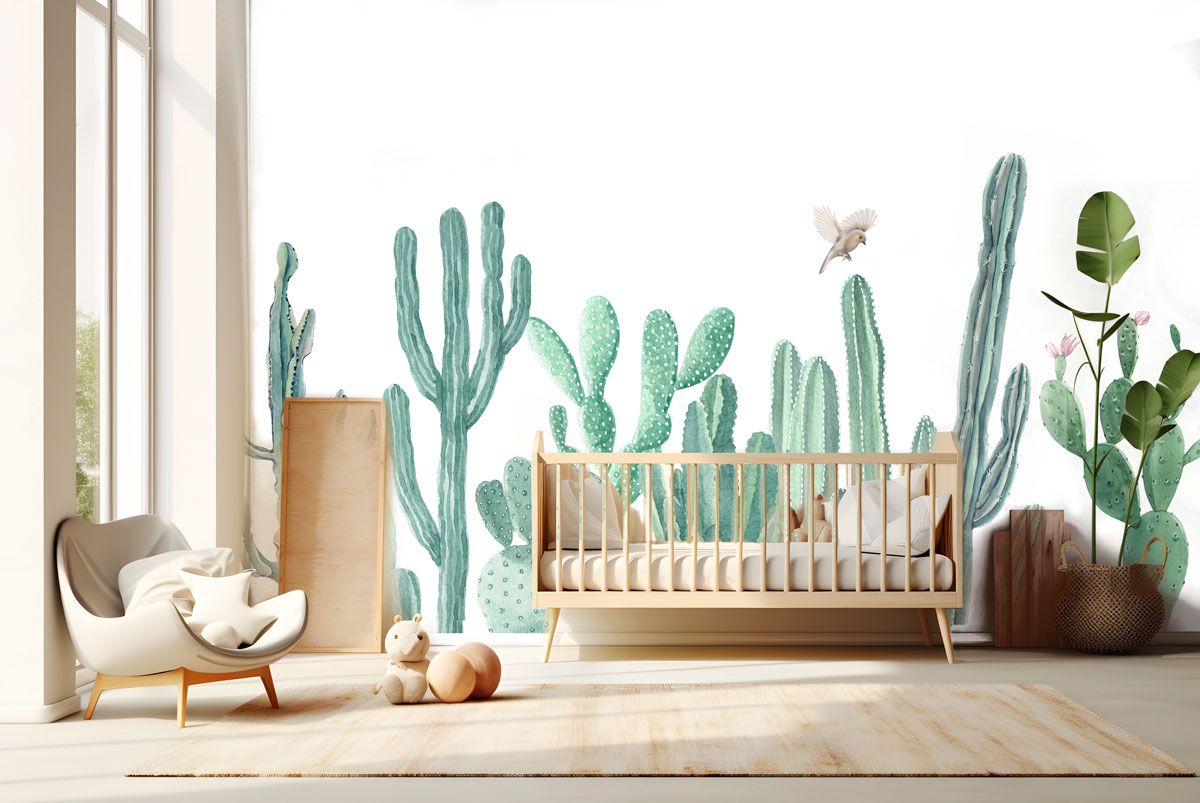 papier-peint-cactus-chambre-enfant