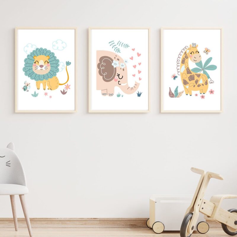 lot-de-3-affiches-bebe-safari