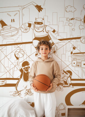 papier peint basketball