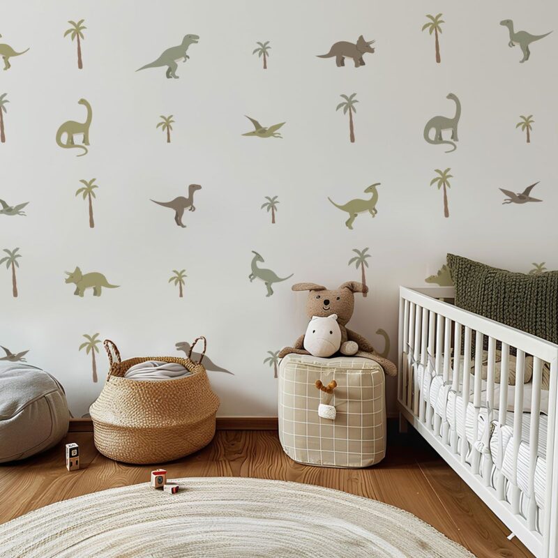 sticker-dino-bébé-vert