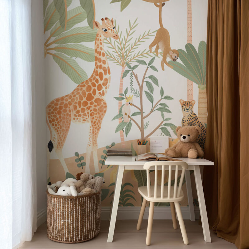 papier peint jungle pour enfant