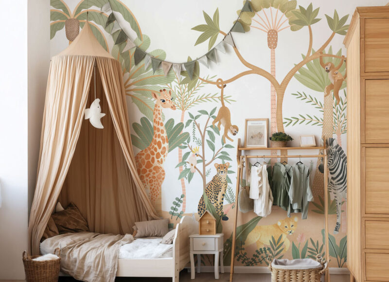 papier peint panoramique jungle