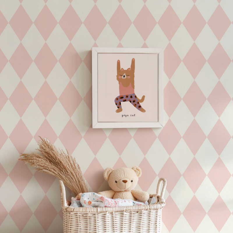 papier peint losange