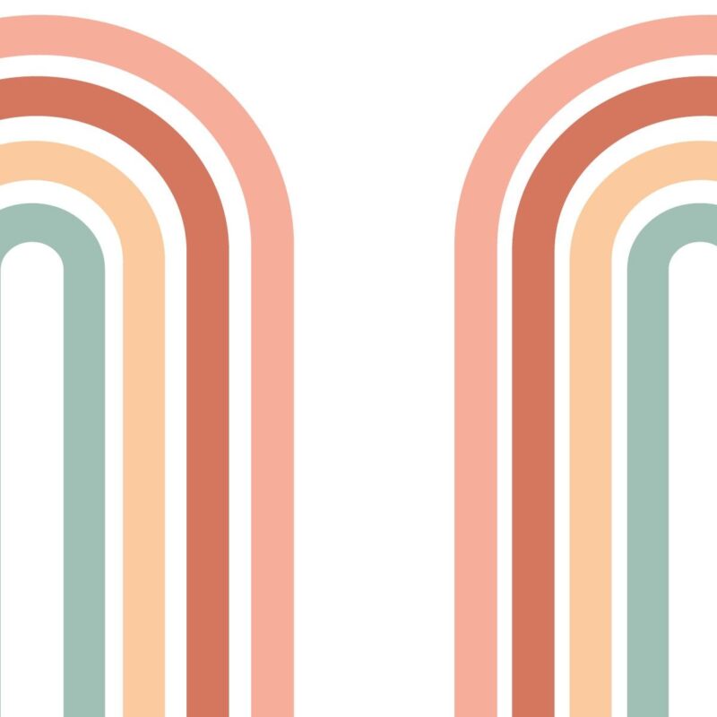 Papier-peint-arche-arc-en-ciel