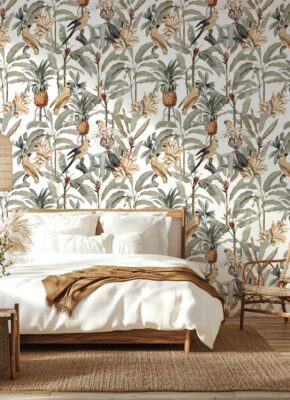 Papier-peint-bananier-luxuriant