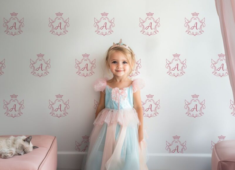 Papier peint blason de princesse