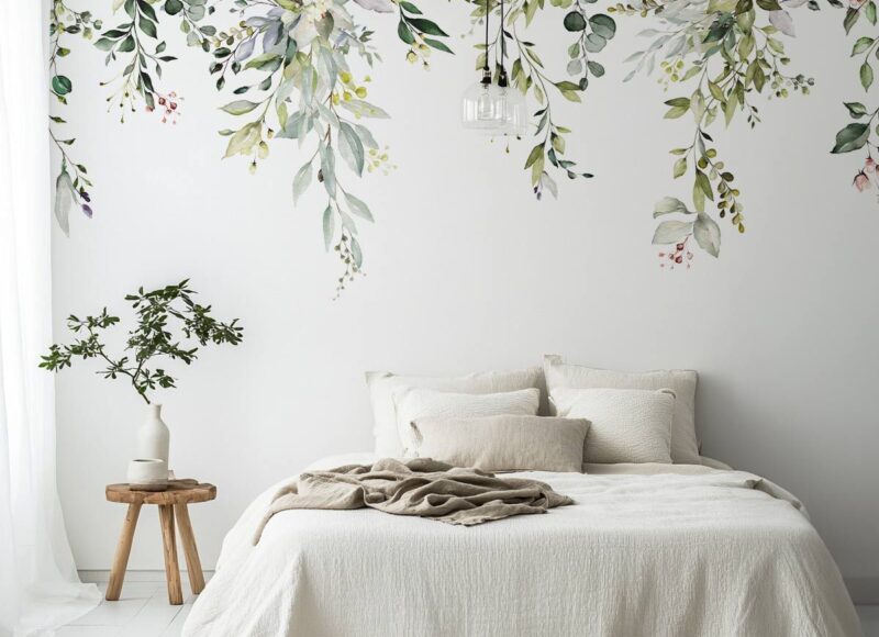 Papier-peint-feuilles-tombantes