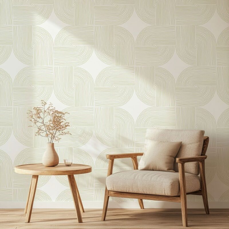 Papier-peint-lignes-symétriques