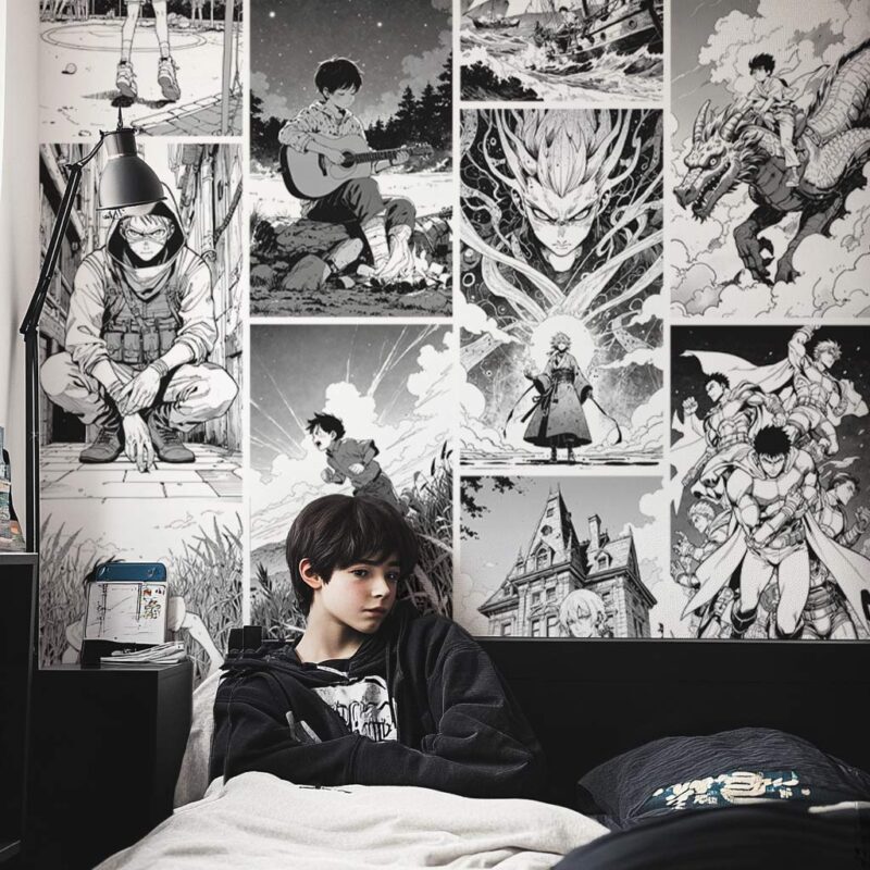 Papier-peint-manga-enfant