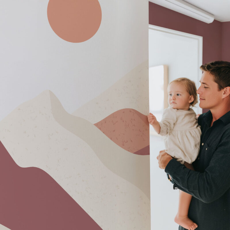 Papier peint Montagne d'argile pour enfant – Image 3