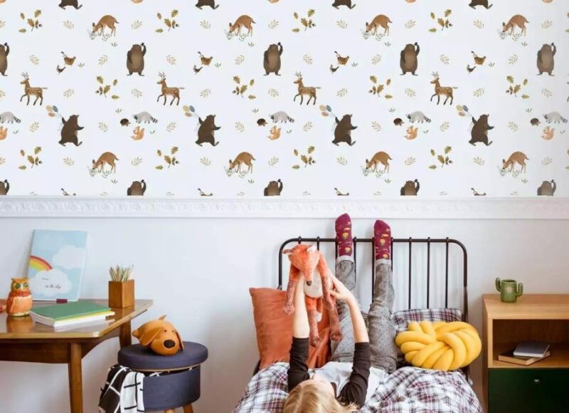 Papier-peint-petits-animaux-de-la-foret-900x900