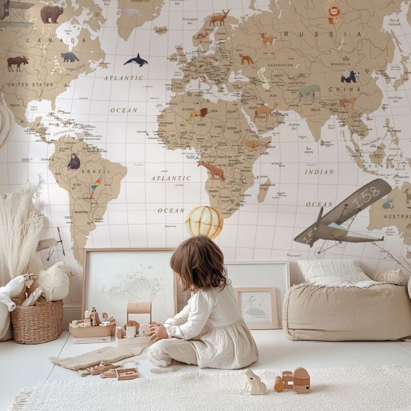 Papier-peint-planisphère-enfant