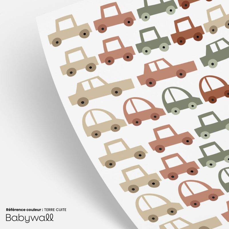 Planche-de-sticker-petite-voiture-terre-cuite
