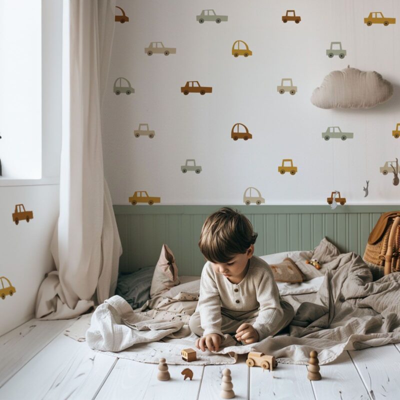 Sticker-petite-voiture - Sable doré