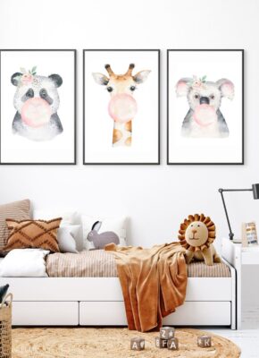 affiche-animaux-chambre-enfant