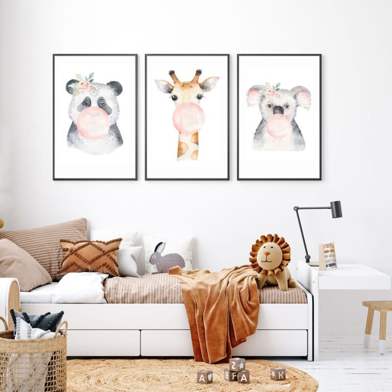 affiche-animaux-chambre-enfant