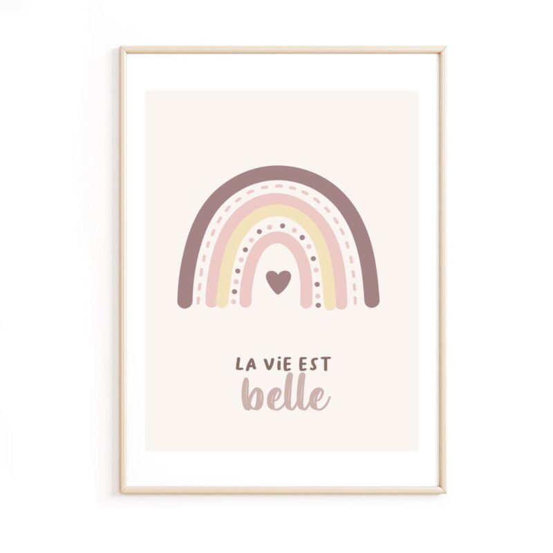 affiche-bébé-la-vie-est-belle