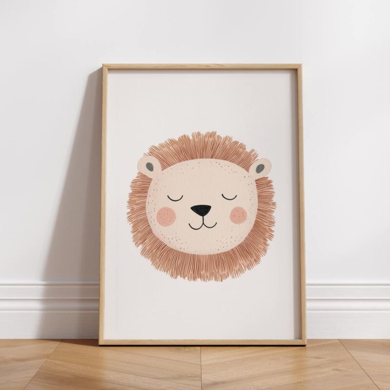 affiche-bébé-lion