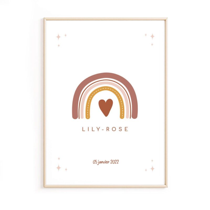 affiche-bébé-personnalisable