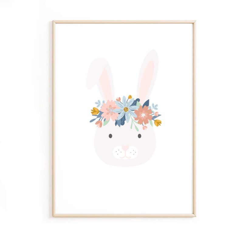 affiche-chambre-bébé-lapin