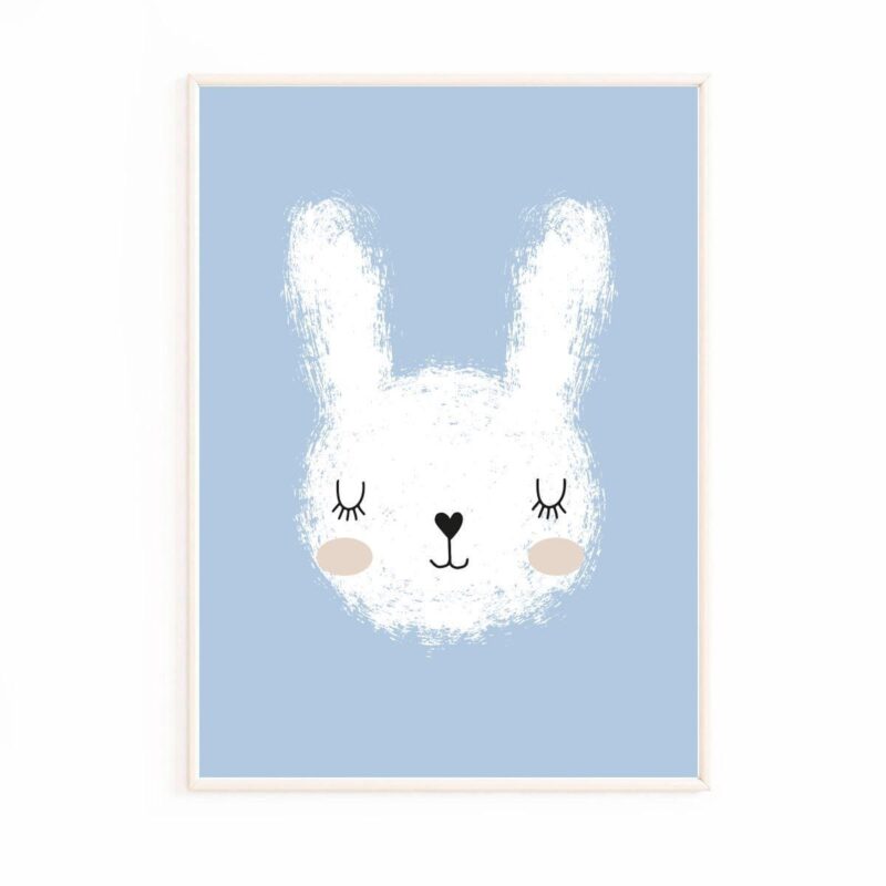 affiche-lapin-bleu-bébé