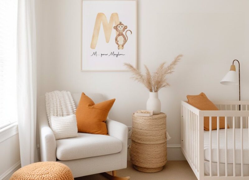 affiche-prenom-enfant-singe