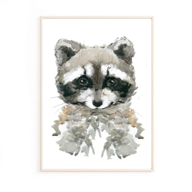 affiche-raton-laveur-enfant