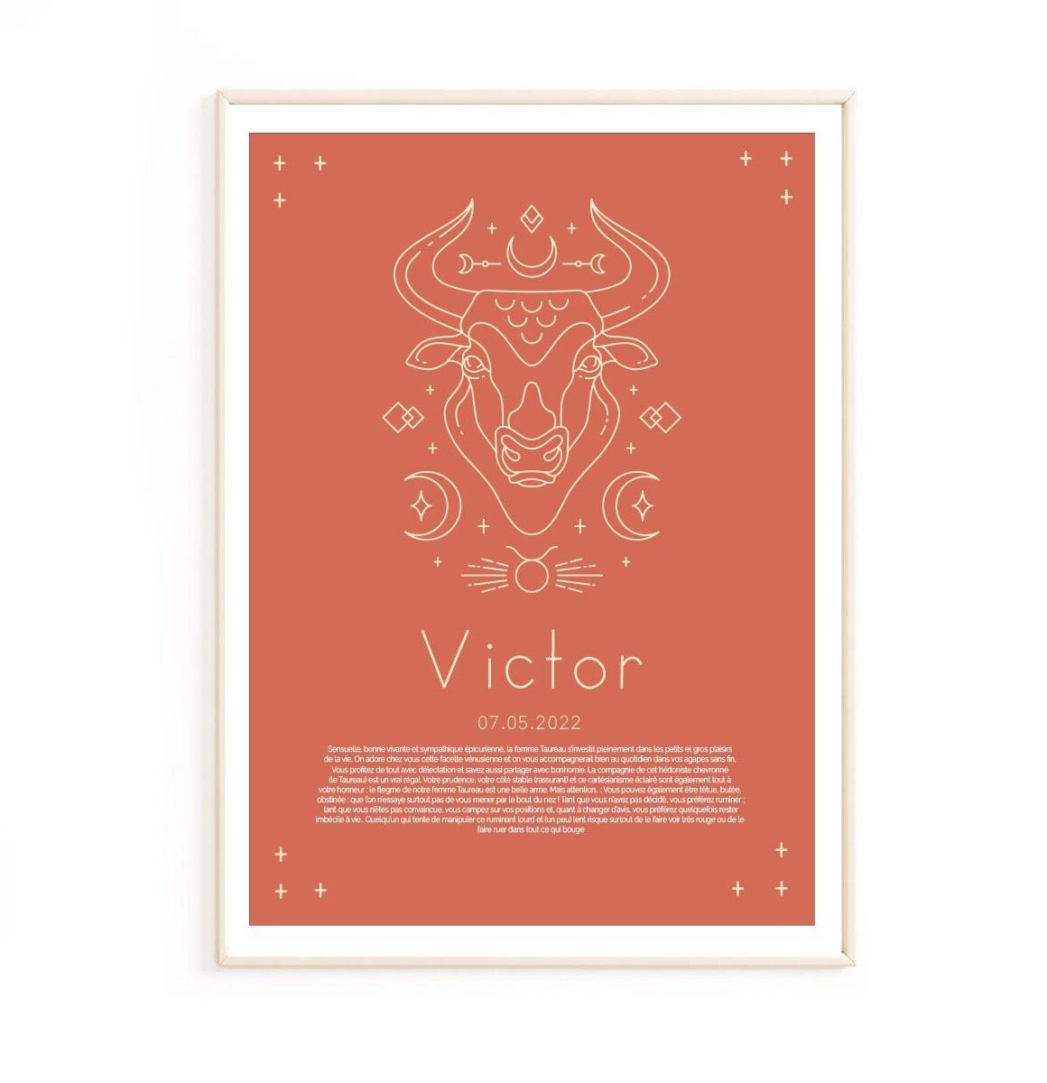 Poster Mural Astrologie - Thème Constellations - Format Papier Blanc