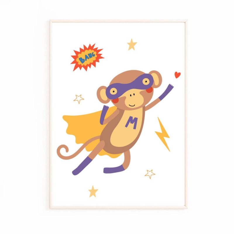 affiche-singe-super-hero
