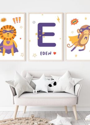 affiche-super-hero-chambre-enfant