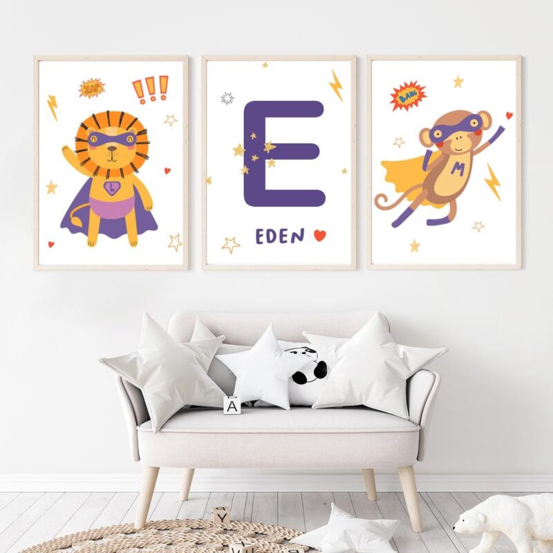 affiche-super-hero-chambre-enfant