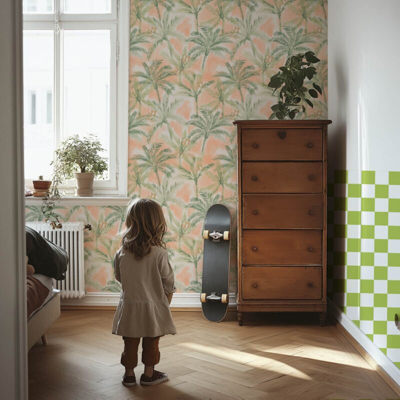 chambre-enfant-damier