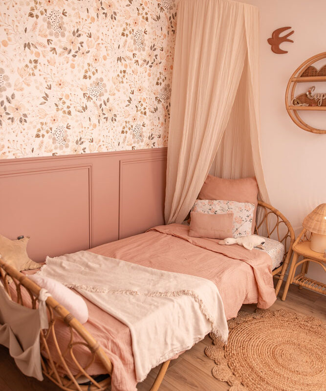 chambre-fille-fleurs