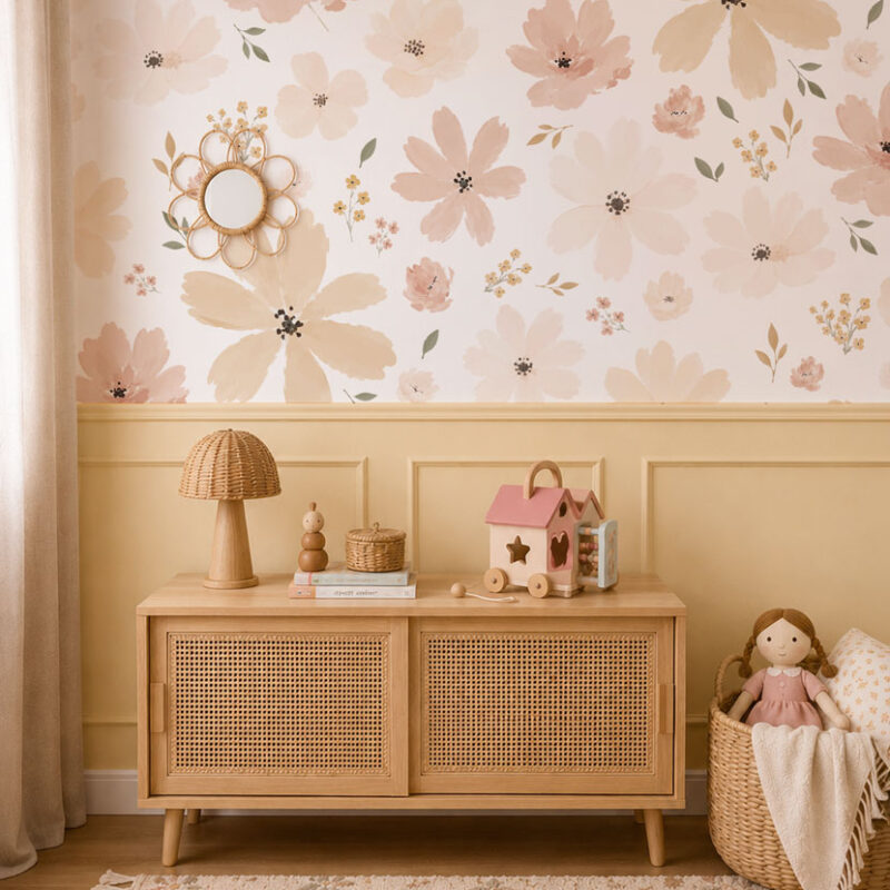 chambre-fille-jaune