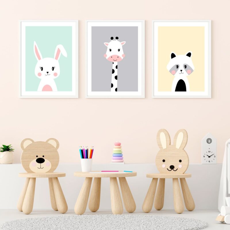 lot-3-affiches-animaux-bébé