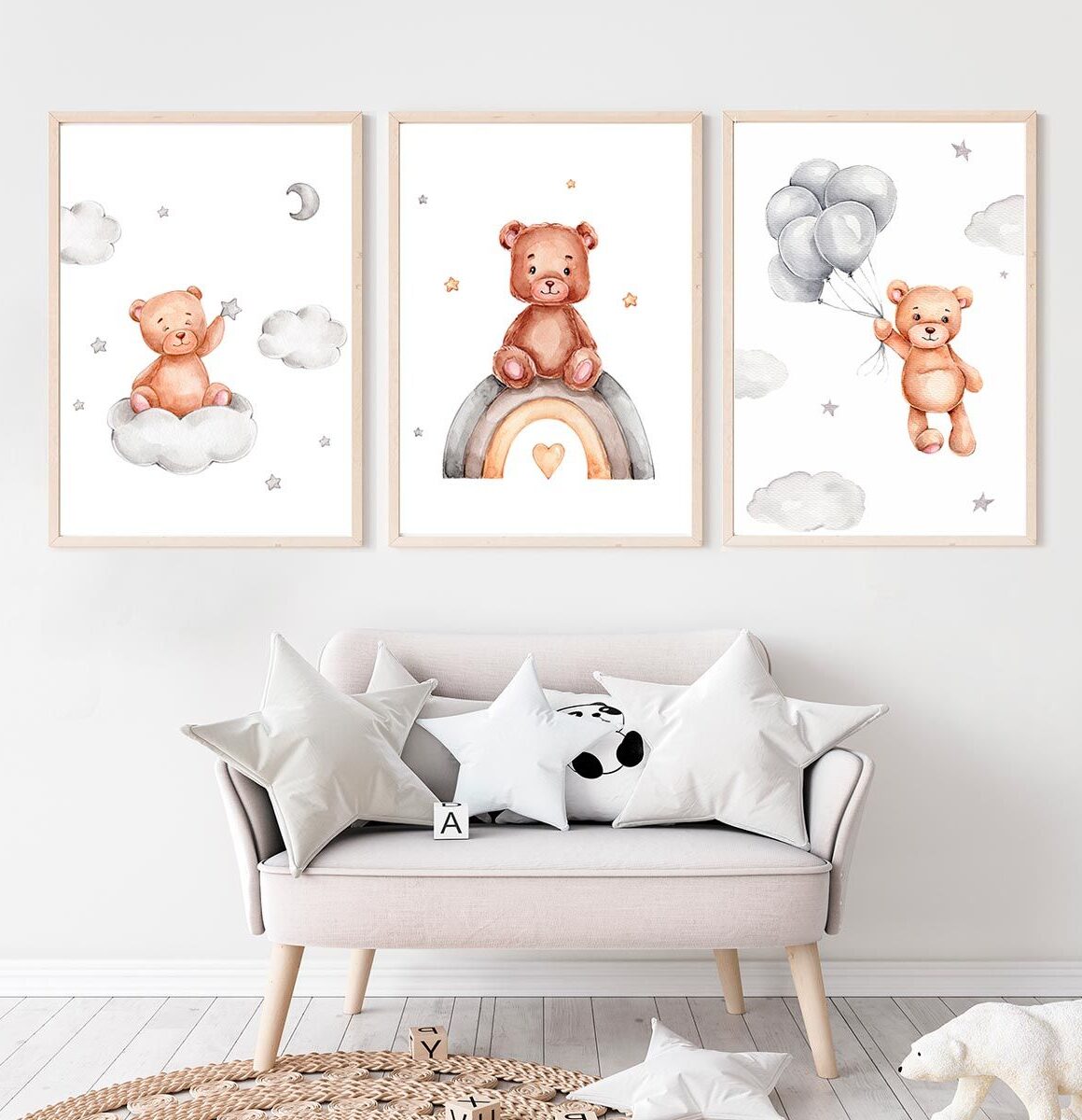 lot-affiche-ours-bébé