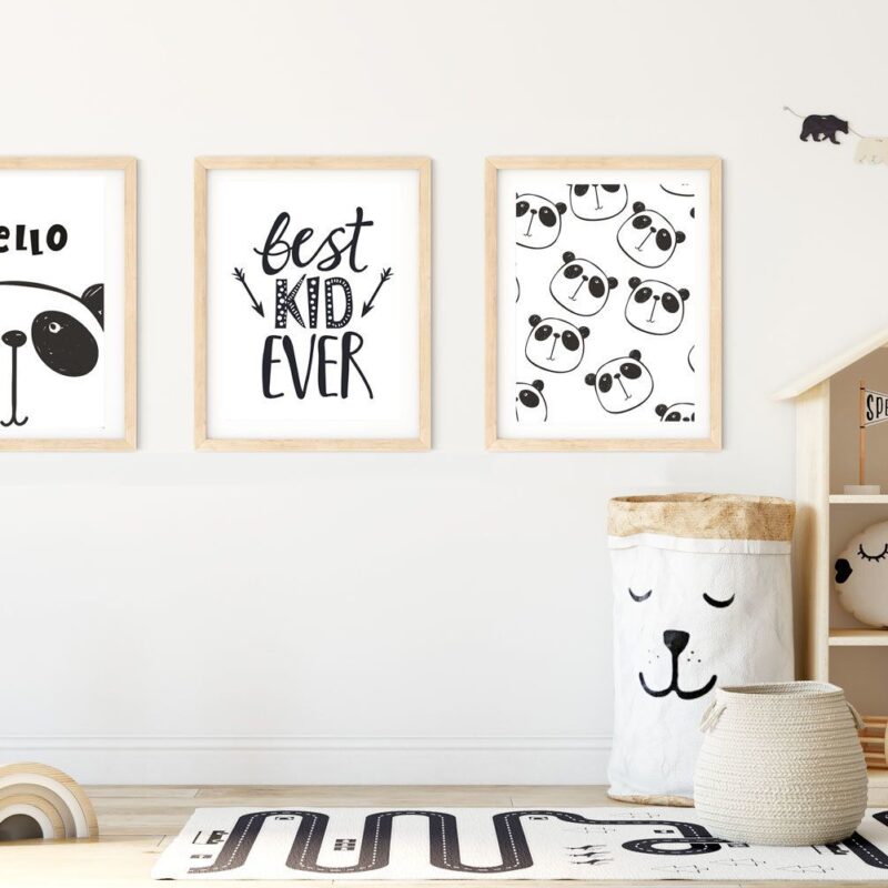 lot-affiche-panda-bébé