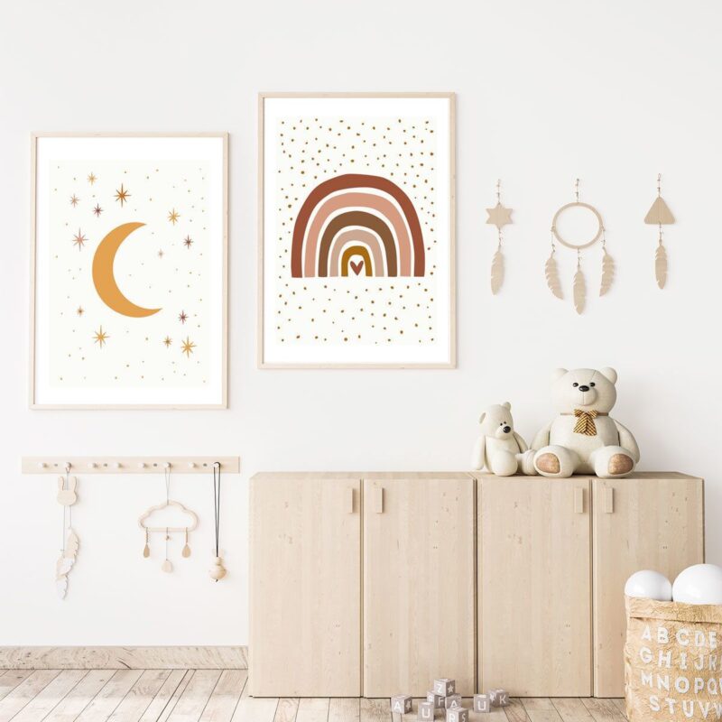 lot-de-2-affiches-bébé-bohème