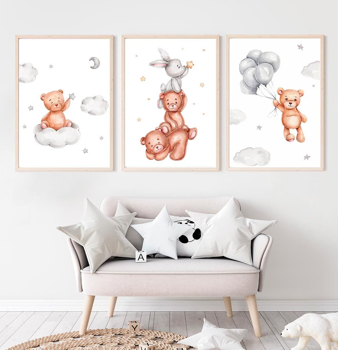 lot-de-3-affiches-ourson-pour-bébé