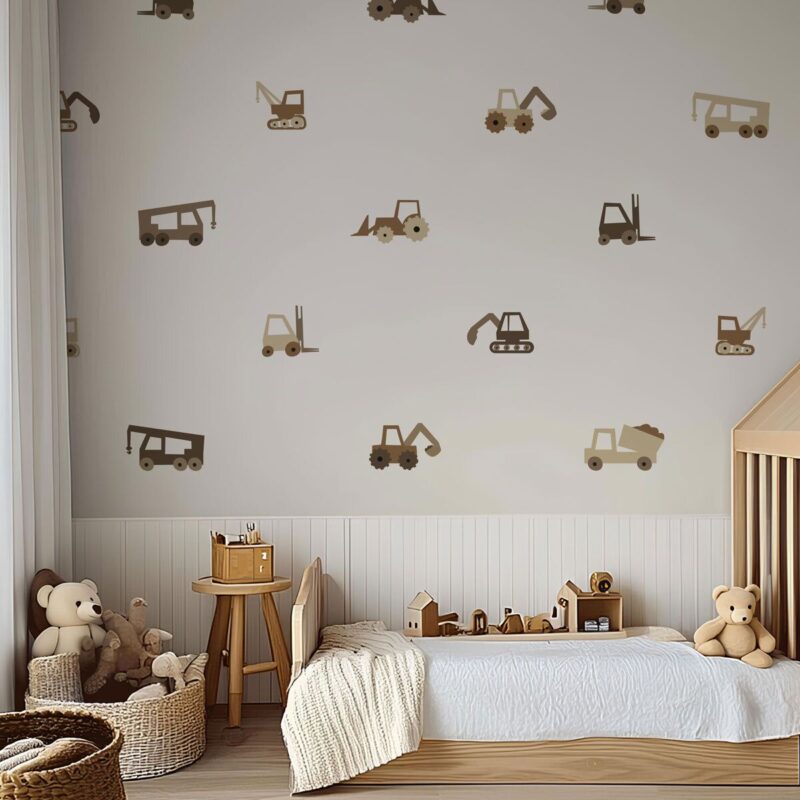 sticker chantier -marron