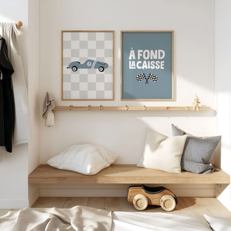 affiche voiture retro