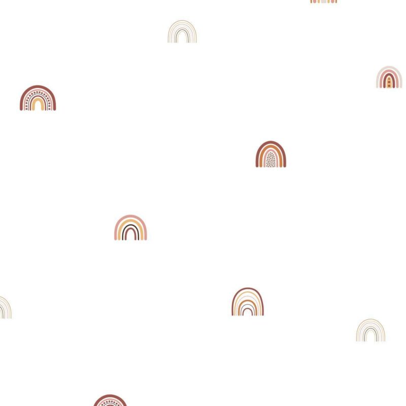 Papier peint arc en ciel chambre bébé – Image 2