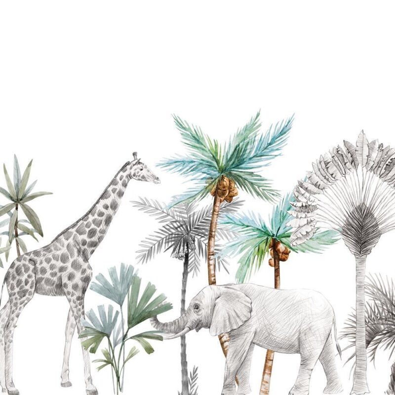motif-papier-peint-safari-enfant