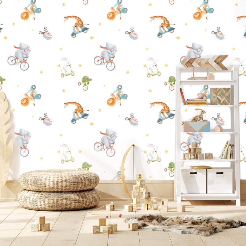 papier-peint-animaux-enfant-en-vadrouille