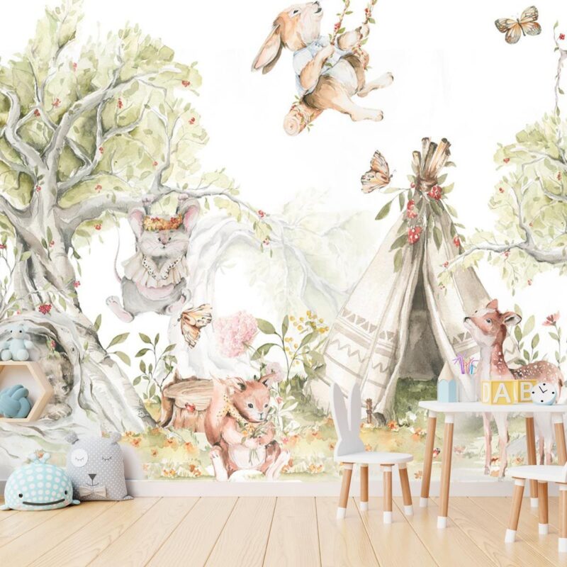 papier-peint-animaux-foret