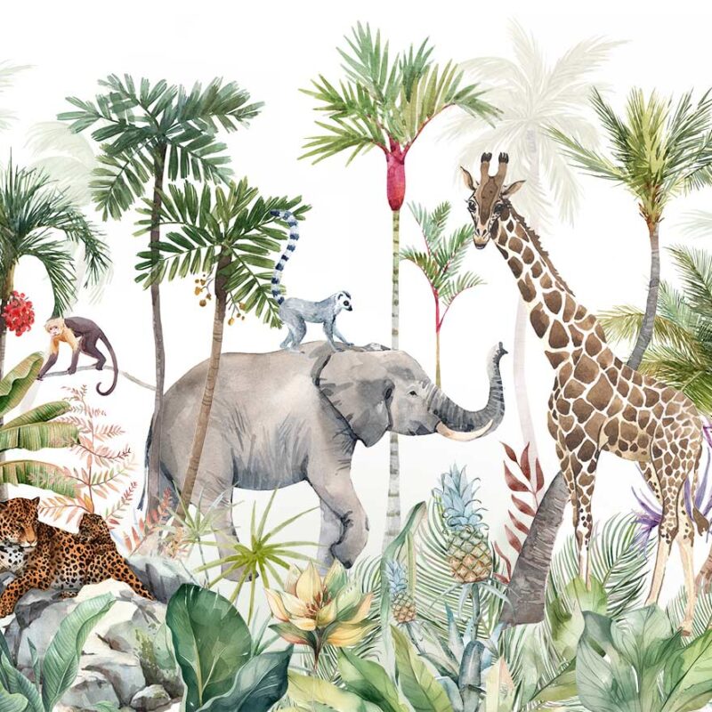 Papier peint jungle paradise chambre enfant – Image 2